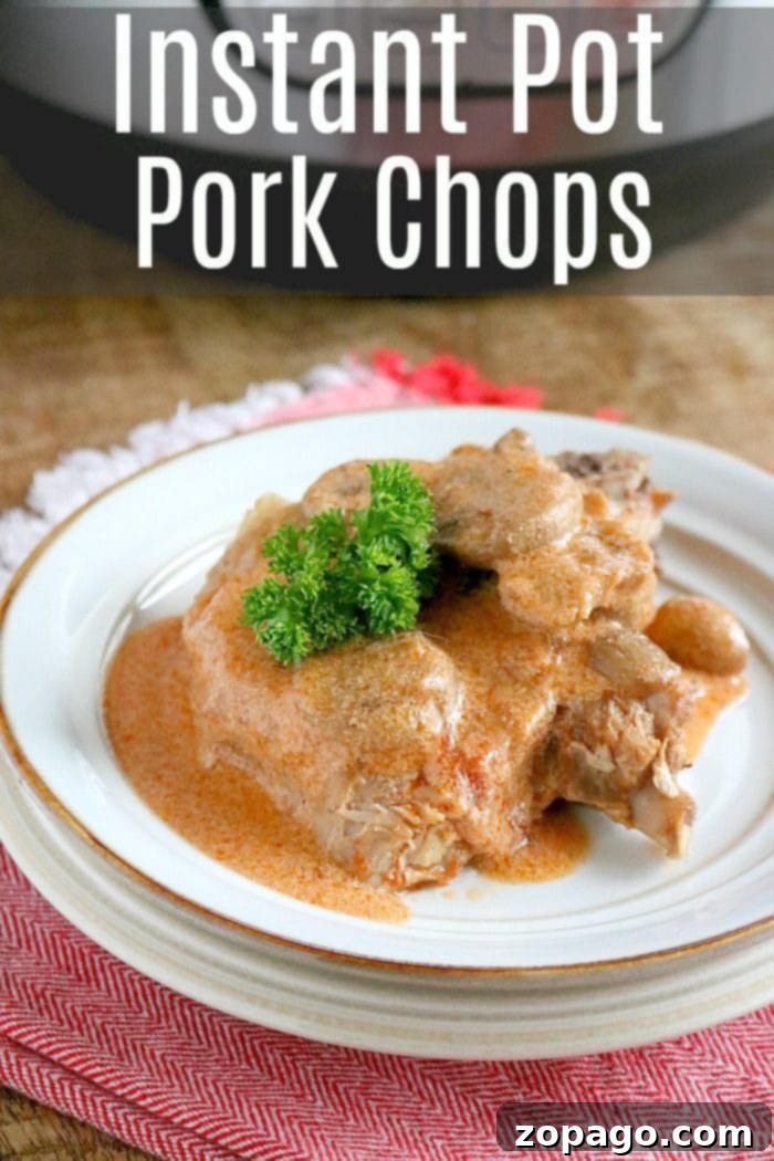 Here are some easy pressure cooker pork chop recipes you can make in your Instant Pot for dinner! If you're looking for comfort food in no time I've got it. #instantpot #instantpotrecipes #pork #porkchops #easy instant pot pork chops