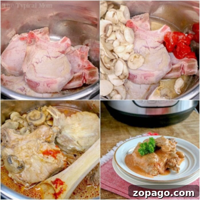 Perfectly Tender Pressure Cooker Pork Chops 4 ninja foodi pork chops