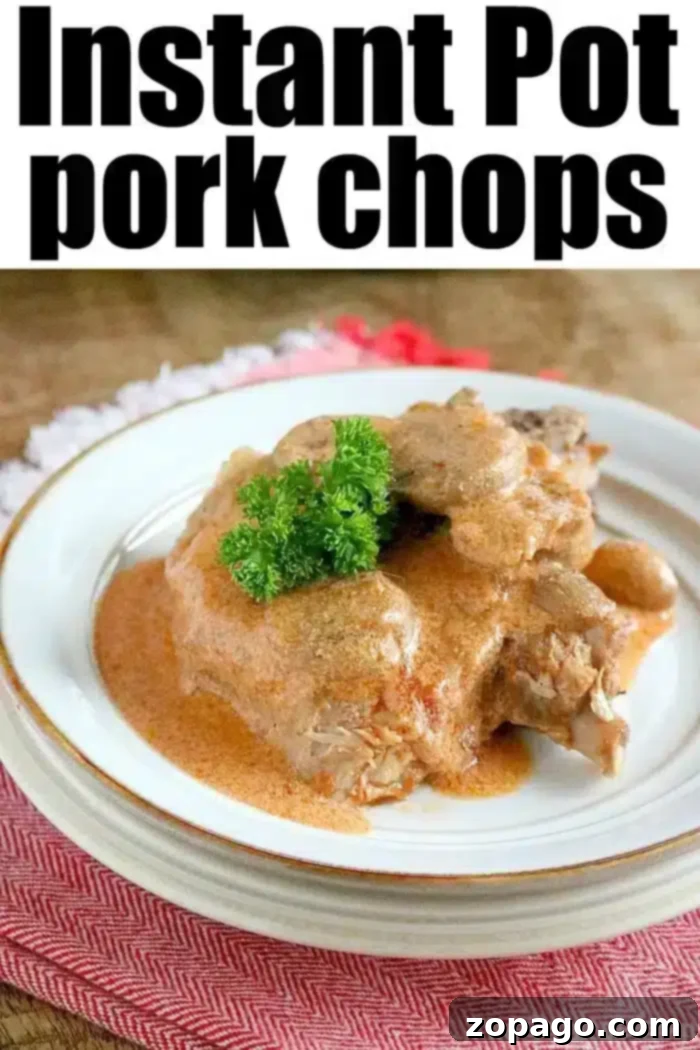 Instant Pot pork chops. #instantpotrecipes #instantpot #thetypicalmom #porkchops #ninjafoodi pressure cooker pork chops
