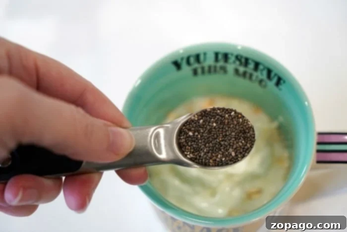 Whip Up Delicious Milk Chia Pudding 2 Close-up of chia seed yogurt, showcasing the texture and potential for dairy-free alternatives.