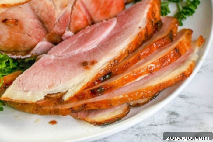 Effortless Crockpot Ham 4 ham