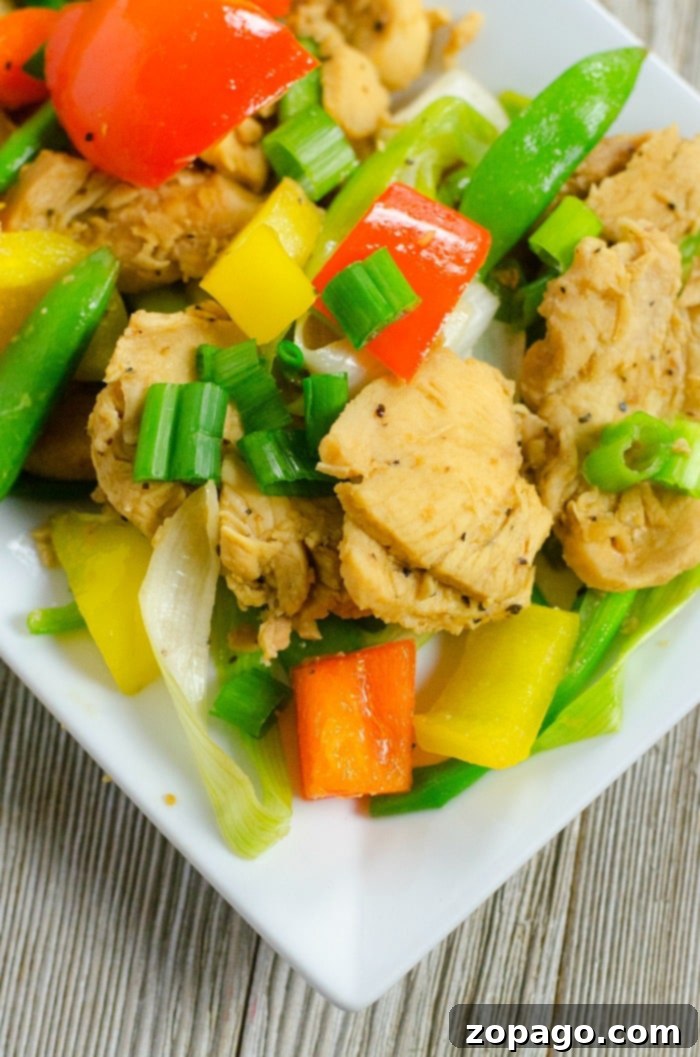 Flavorful Instant Pot Chicken Stir Fry with vibrant vegetables Instant Pot chicken and vegetable stir fry