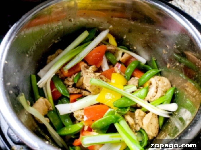 Fresh ingredients for a healthy Instant Pot stir fry Instant Pot stir fry ingredients