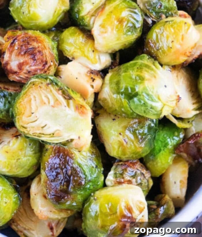 Get Perfectly Crispy Air Fryer Brussels Sprouts Every Time 2 Crispy Air Fryer Brussels Sprouts with Bacon