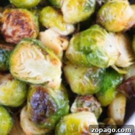 Get Perfectly Crispy Air Fryer Brussels Sprouts Every Time 9 Ninja Foodi Brussels Sprouts cooked to crispy perfection