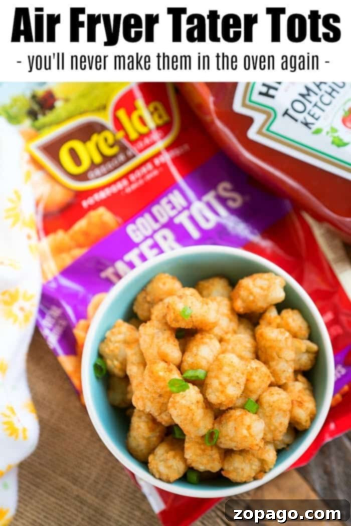 Ninja air fryer recipes for breakfast, lunch, dinner and dessert! If you have a Ninja Foodi pressure cooker and air fryer we have you covered! #ninjafoodirecipes #ninjafoodi #airfryerrecipes #airfryer frozen tater tots air fryer