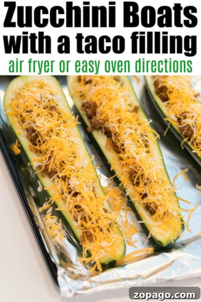 Savory Zucchini Supper Creations 7 Delicious Zucchini Taco Boats
