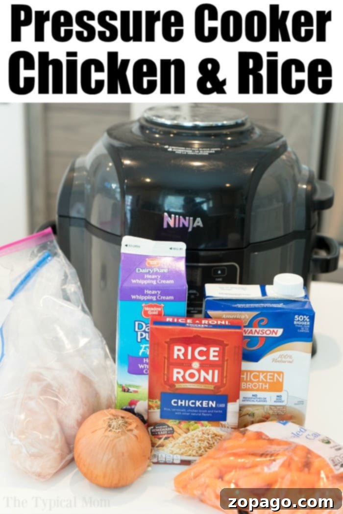 Ninja Foodi chicken recipes are here!! From frozen to fresh, using your pressure cooker or air fryer function there are lots of dinner ideas to choose from. #ninjafoodi #ninjafoodirecipes #pressurecooker #chicken Ninja Foodi chicken and rice, a complete meal