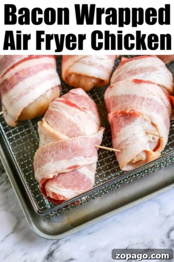 Crispy Air Fryer Stuffed Chicken Breasts 5 Air Fryer Bacon Wrapped Stuffed Chicken breast