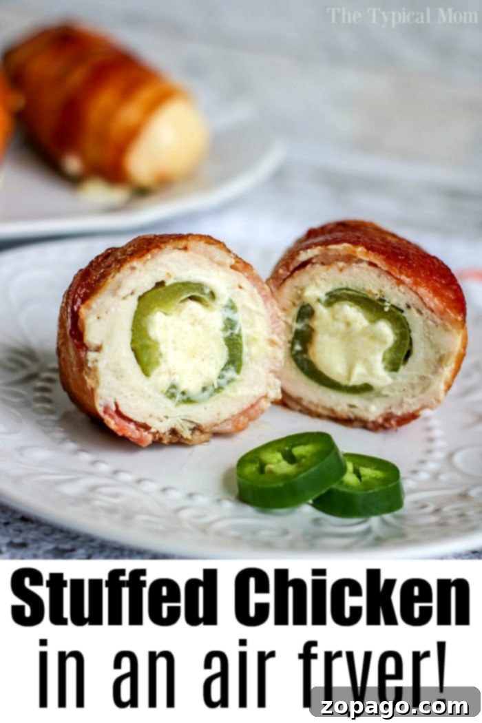 Crispy Air Fryer Stuffed Chicken Breasts 9 cream cheese chicken breast