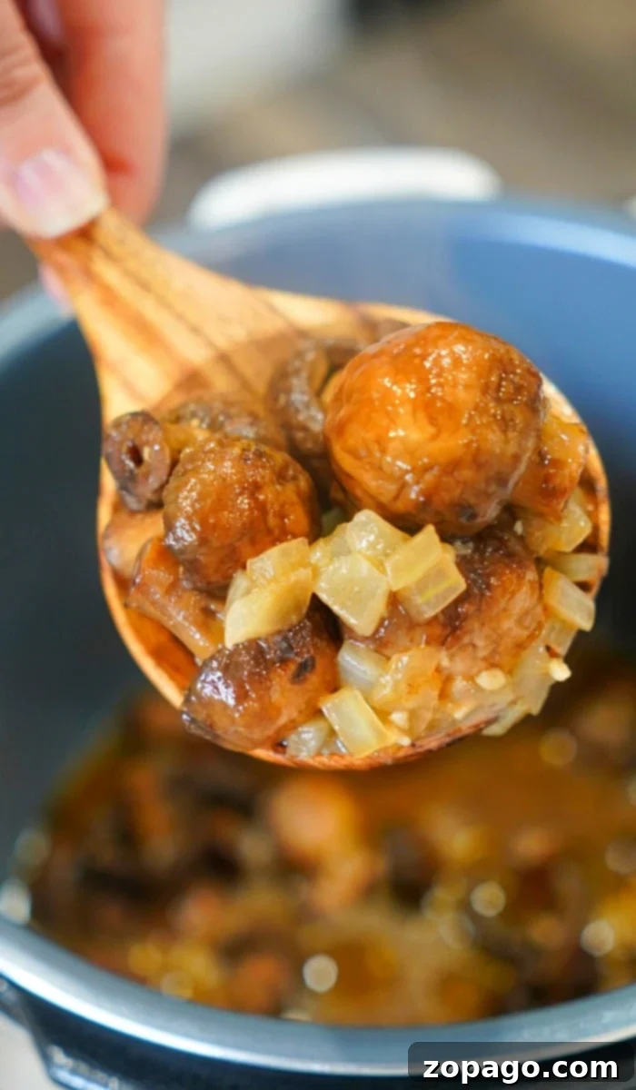 Effortless Instant Pot Side Dishes 10 sauteed mushrooms