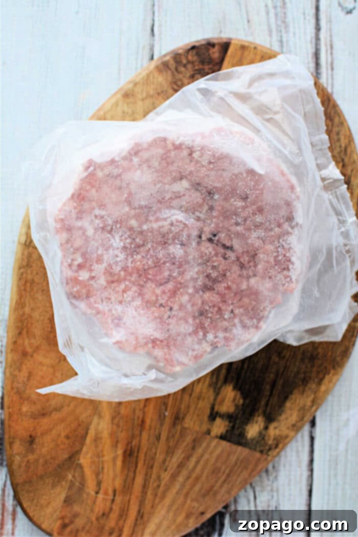 Perfect Air Fryer Frozen Burgers 2 Air fryer frozen hamburger patties cooked to perfection