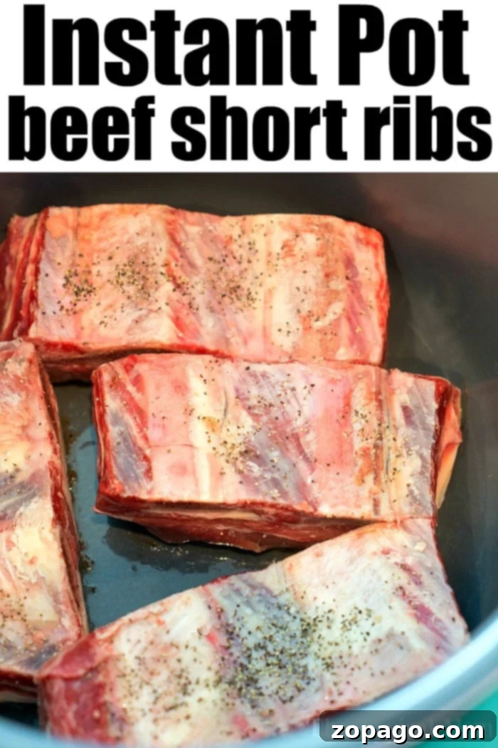 From Freezer to Feast: Pressure Cooker Short Ribs 8 instant pot recipes