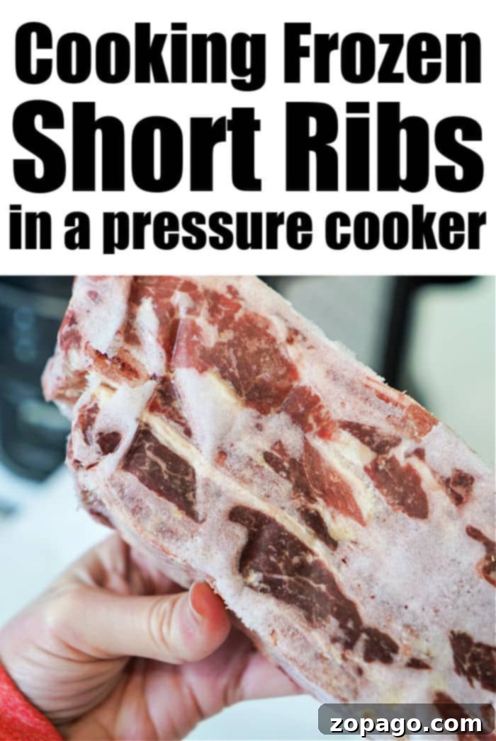 From Freezer to Feast: Pressure Cooker Short Ribs 9 pressure cooker frozen short ribs