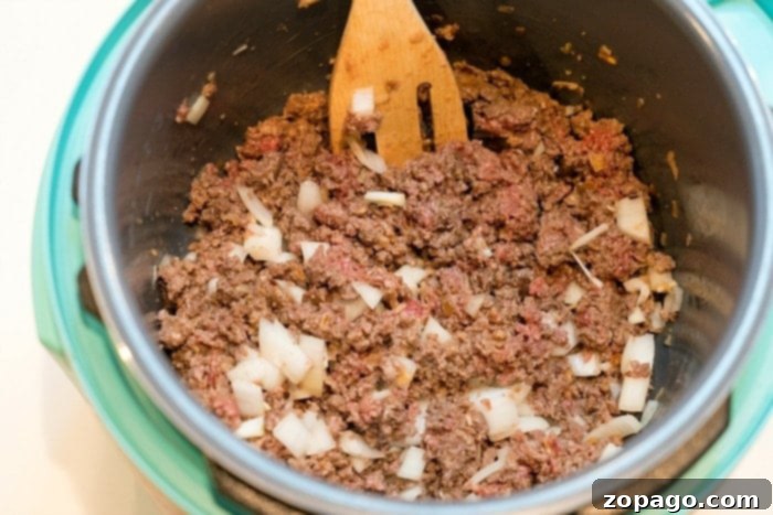One-Pot Instant Pot Enchilada Casserole 3 instant pot ground beef
