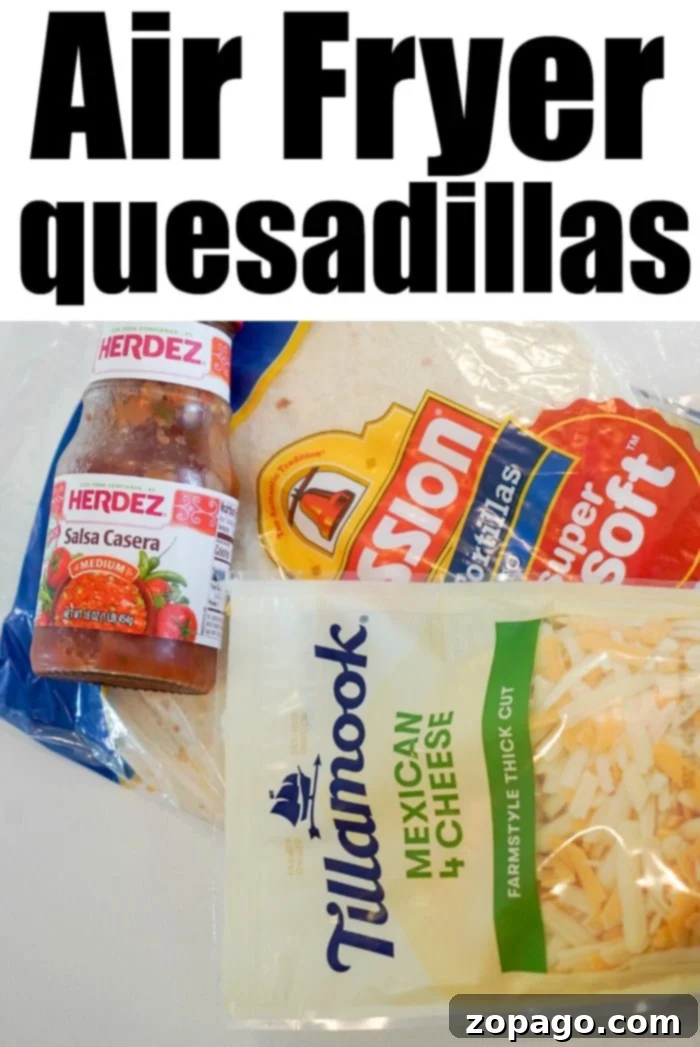 Our air fryer quesadilla recipe is the bomb! WAY better than on the stovetop or microwave, try this crispy cheesy lunch idea with 1 secret ingredient today. #airfryer #airfryerquesadilla #quesadilla #airfryerrecipes #ninjafoodi Air fryer quesadilla with a perfect crunch and melted cheese