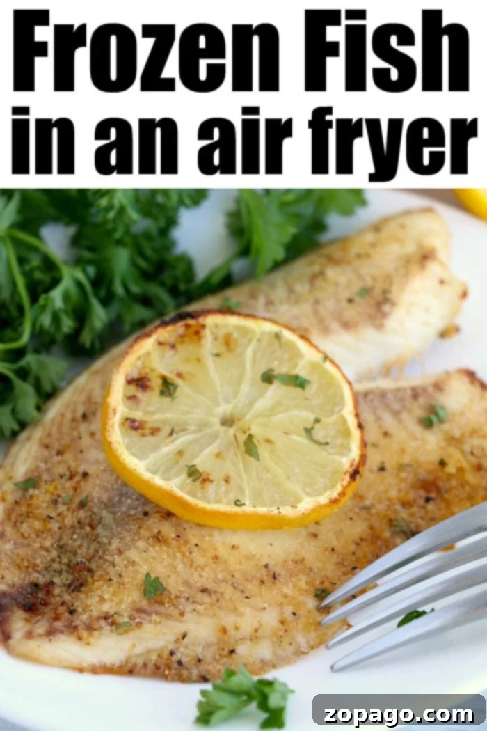 Easy Steps to Cook Frozen Fish in Air Fryer Detailed view of how to cook frozen fish in an air fryer, showing the seasoned fillets ready for cooking.