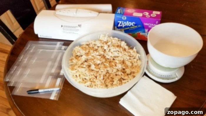 How to Poach Chicken Breast for Tender Shredded Chicken 9 freezing chicken