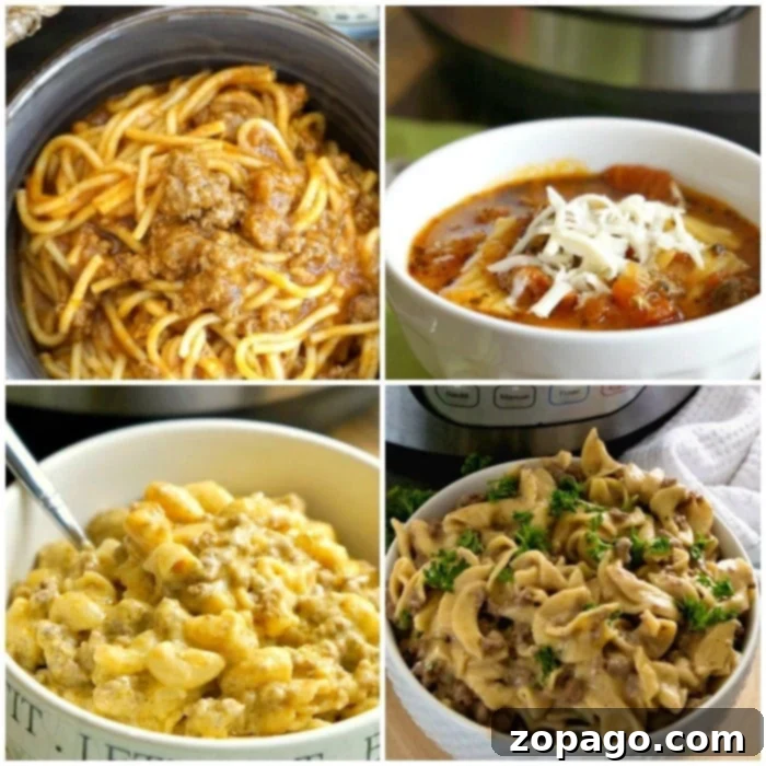 5-Ingredient Meals 9 Instant Pot ground beef and potato casserole, a comforting and easy family meal served in a bowl, topped with melted cheese.