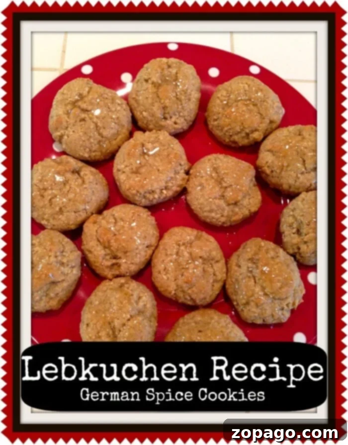 A variety of traditional German Christmas cookies, with Lebkuchen taking center stage, perfect for holiday gatherings. Assortment of traditional German Christmas cookies, including Lebkuchen, on a rustic wooden surface.