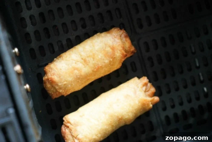 Crispy Air Fryer Frozen Egg Rolls 6 Frozen Egg Rolls Air Fryer