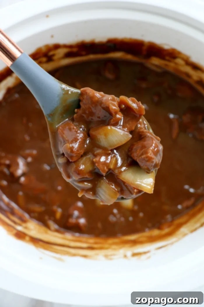 Tender Slow Cooker Beef Tips in Rich Gravy 11 Slow Cooker Beef Tips and Gravy