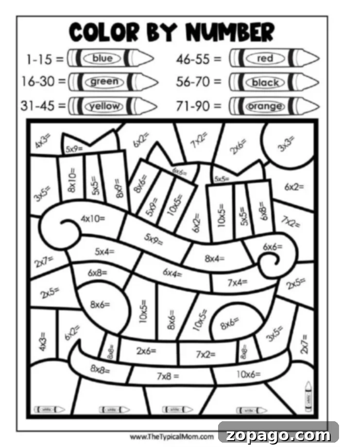 Holiday Numbered Art Fun 2 A festive Christmas color by number sheet featuring a winter scene with a snowman and gifts, accompanied by a color key for numbers 1-6.