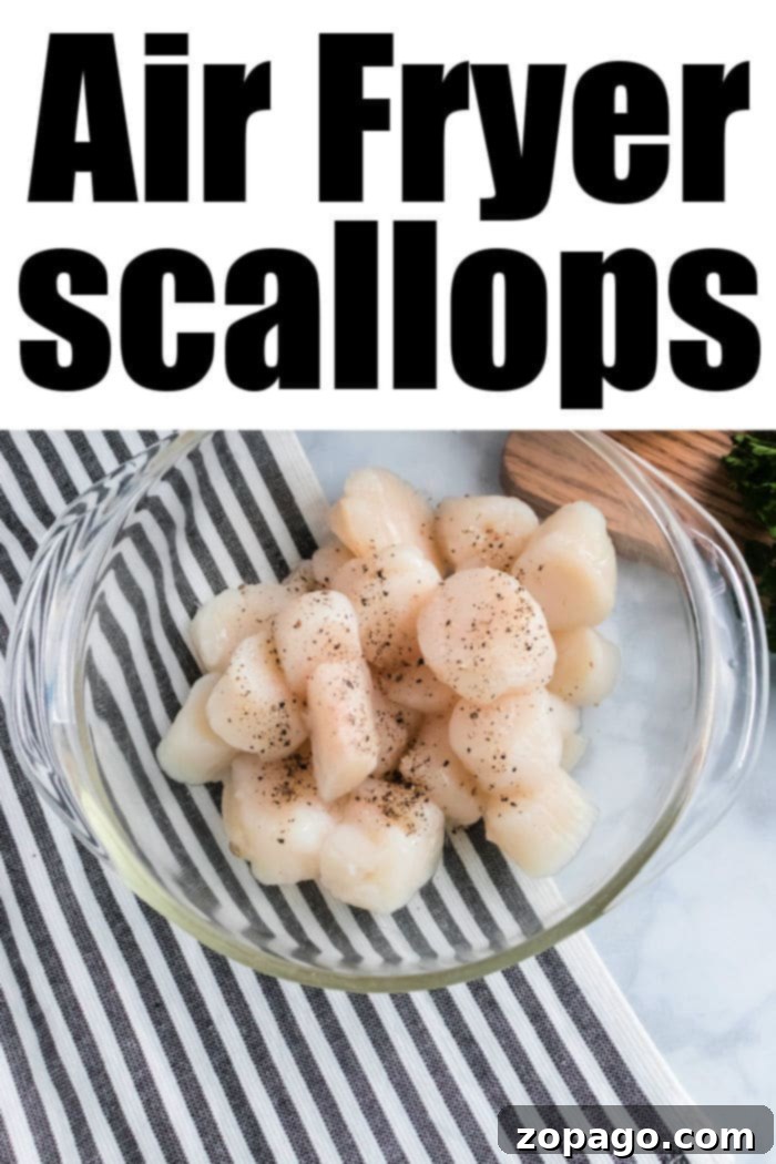 Golden Air Fryer Scallops 4 scallops