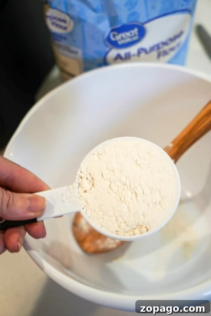 Zesty Lemon Loaf 4 Properly measuring flour for baking