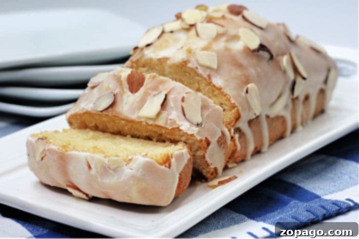 Zesty Lemon Loaf 5 Delicious lemon loaf slices with glaze