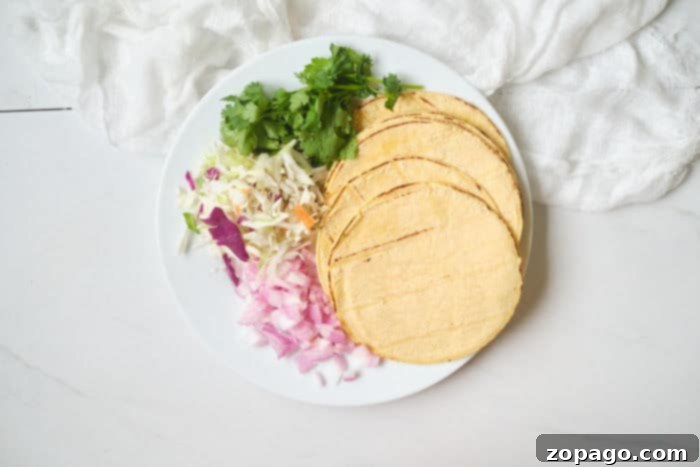 Crispy Air Fryer Fish Tacos 5 taco bar