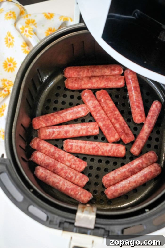 Air Fryer Sausage Links 8 air fryer sausage