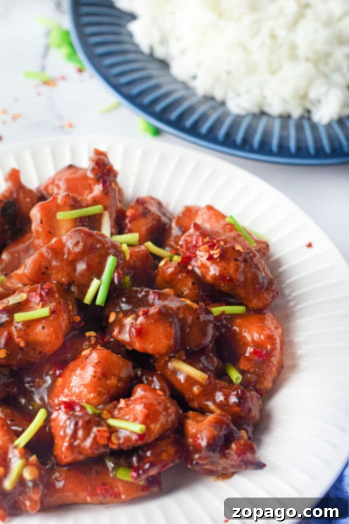 Golden Crisp Air Fryer Sesame Chicken 8 Another view of Air Fryer Sesame Chicken, showing its appealing texture.