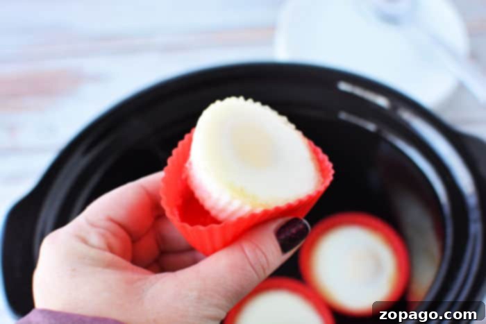 Effortless Slow Cooker Eggs 5 crockpot egg