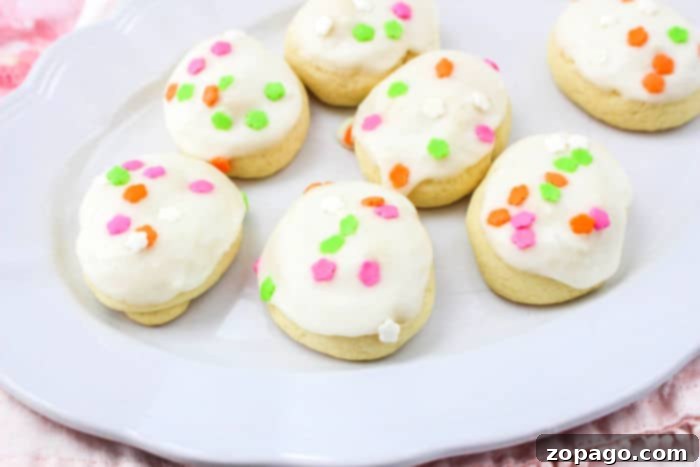Classic Italian Easter Cookies 7 Easy Italian Easter Cookies decorated with frosting and sprinkles
