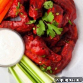 Crispy Ninja Foodi Air Fryer BBQ Chicken Wings 8 bbq chicken wings air fryer