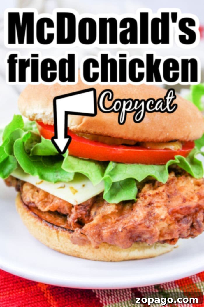 Unlock the Secret McChicken Recipe 11 Copycat McDonald's Fried Chicken Sandwich, golden and crispy