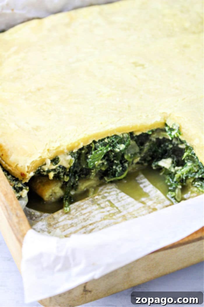 Trader Joes Flaky Spanakopita Perfection 6 Close-up of Trader Joe's style spanakopita