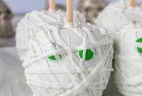 Ghostly White Chocolate Halloween Apples