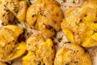 Crispy Air Fryer Smashed Potatoes