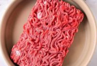 Quick Microwave Ground Beef Thaw