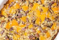 Warm Peach Baked Oats