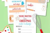 Sweet Holiday Cookie Swap Printables