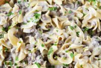 One-Pan Creamy Beef Stroganoff Skillet