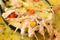 Velvety Poblano Chicken Soup