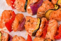 Zesty Salmon Skewers