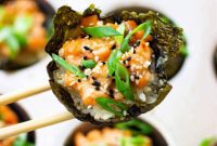Salmon Sushi Bites