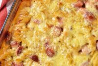 Cheesy Hot Dog Casserole Bake