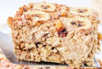 Golden Banana Bread Baked Oats