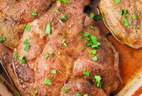 Tender Oven Baked Pork Steaks